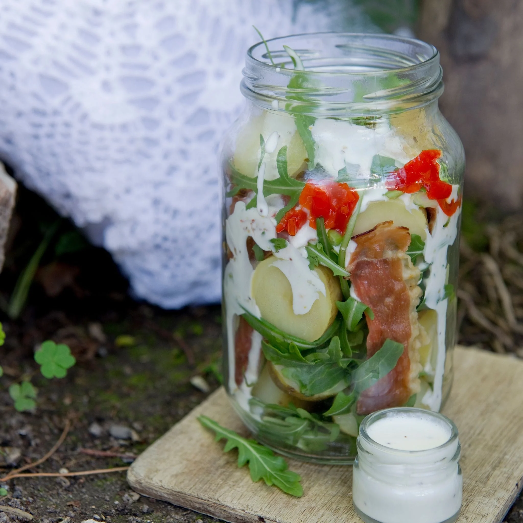 Consol Glass Catering Jar 1000ml (1L) with Gold lid - Image 3