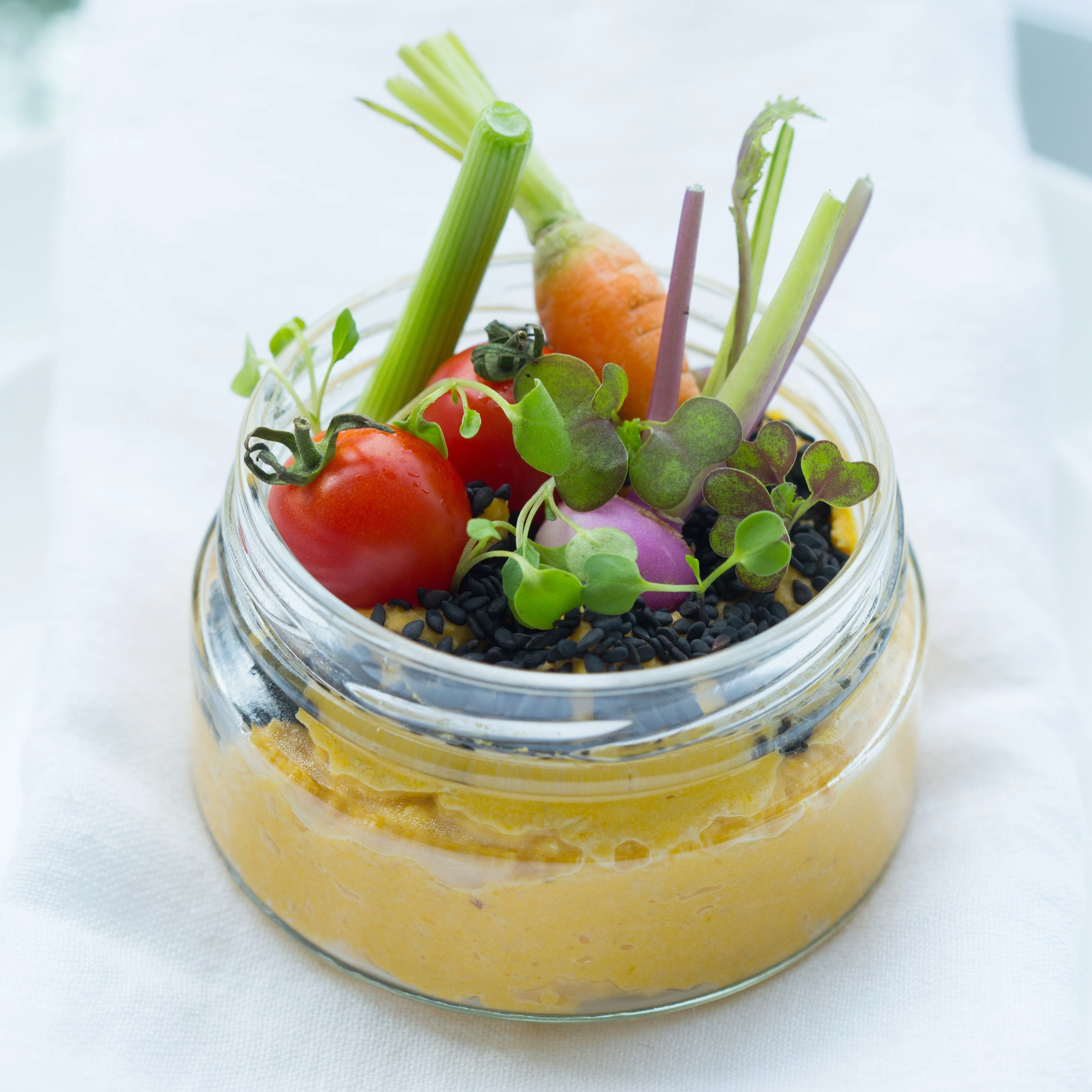 Consol Glass Dip Jar 200ml with Gold lid (24 Carton Pack) - Image 3