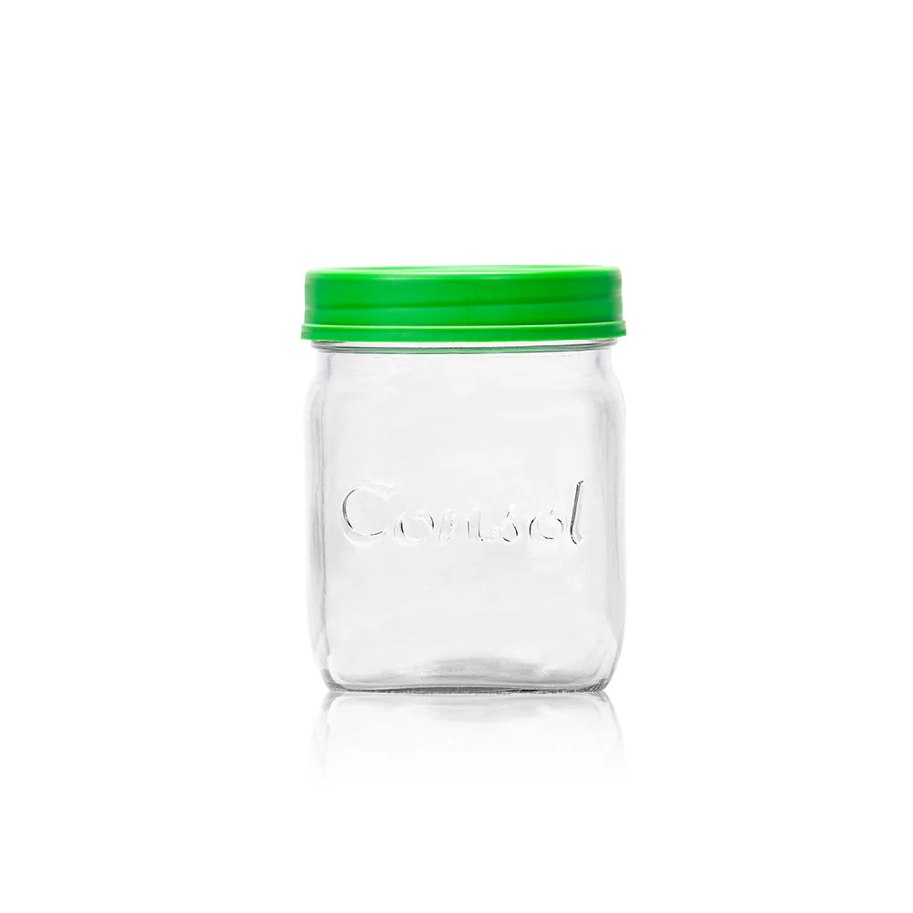 Consol Glass Preserve Jar 500ml with Coloured Lid - Image 3