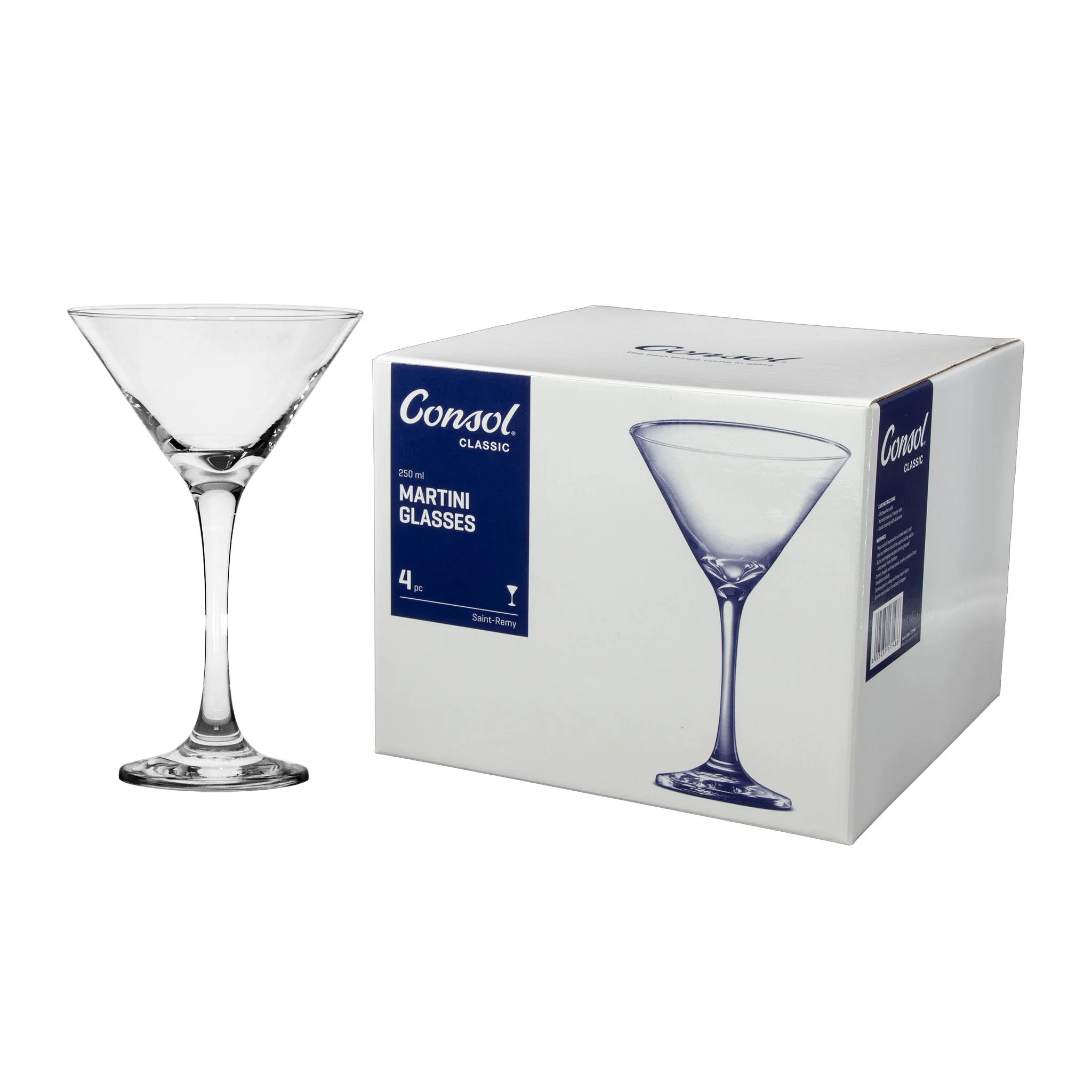 Consol Glass Saint Remy Martini 250ml 4 Pack - Image 3